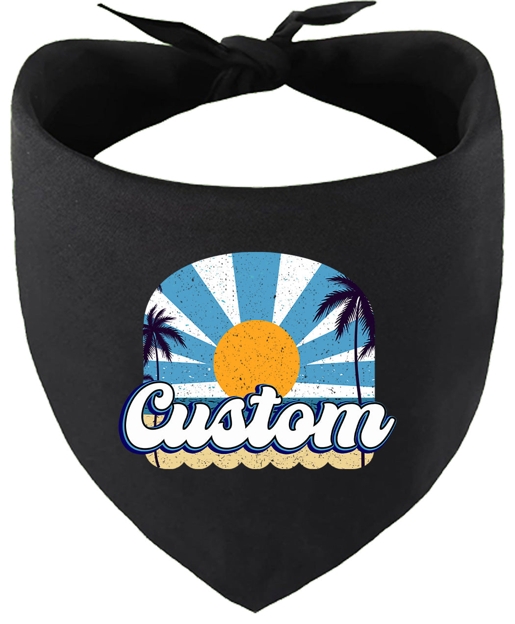 Custom Coast Pet Bandana Black