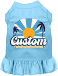 Custom Coast Pet Dress Baby Blue
