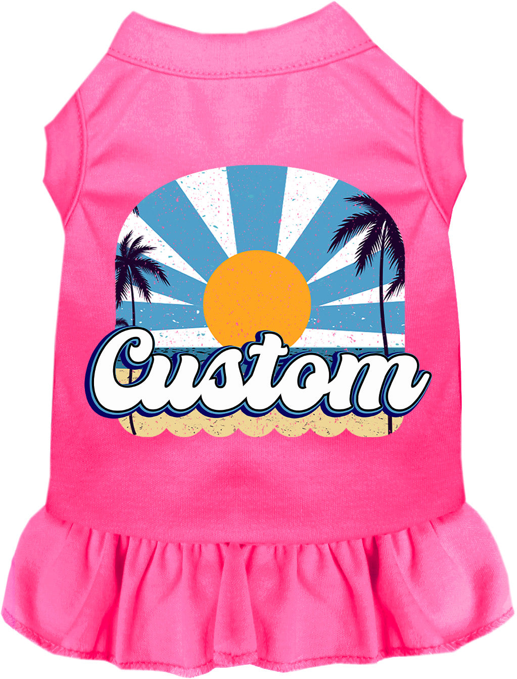 Custom Coast Pet Dress Bright Pink