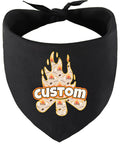 Custom Around the Campfire Pet Bandana Black