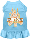Custom Around the Campfire Pet Dress Baby Blue