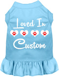 Custom Loved In Pet Dress Baby Blue
