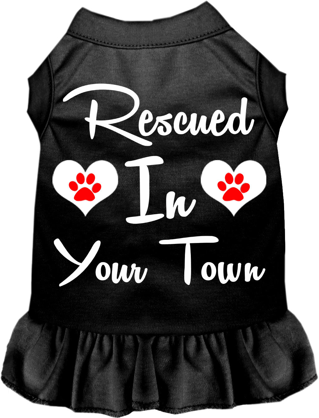 Custom Rescued In Pet Dress Black