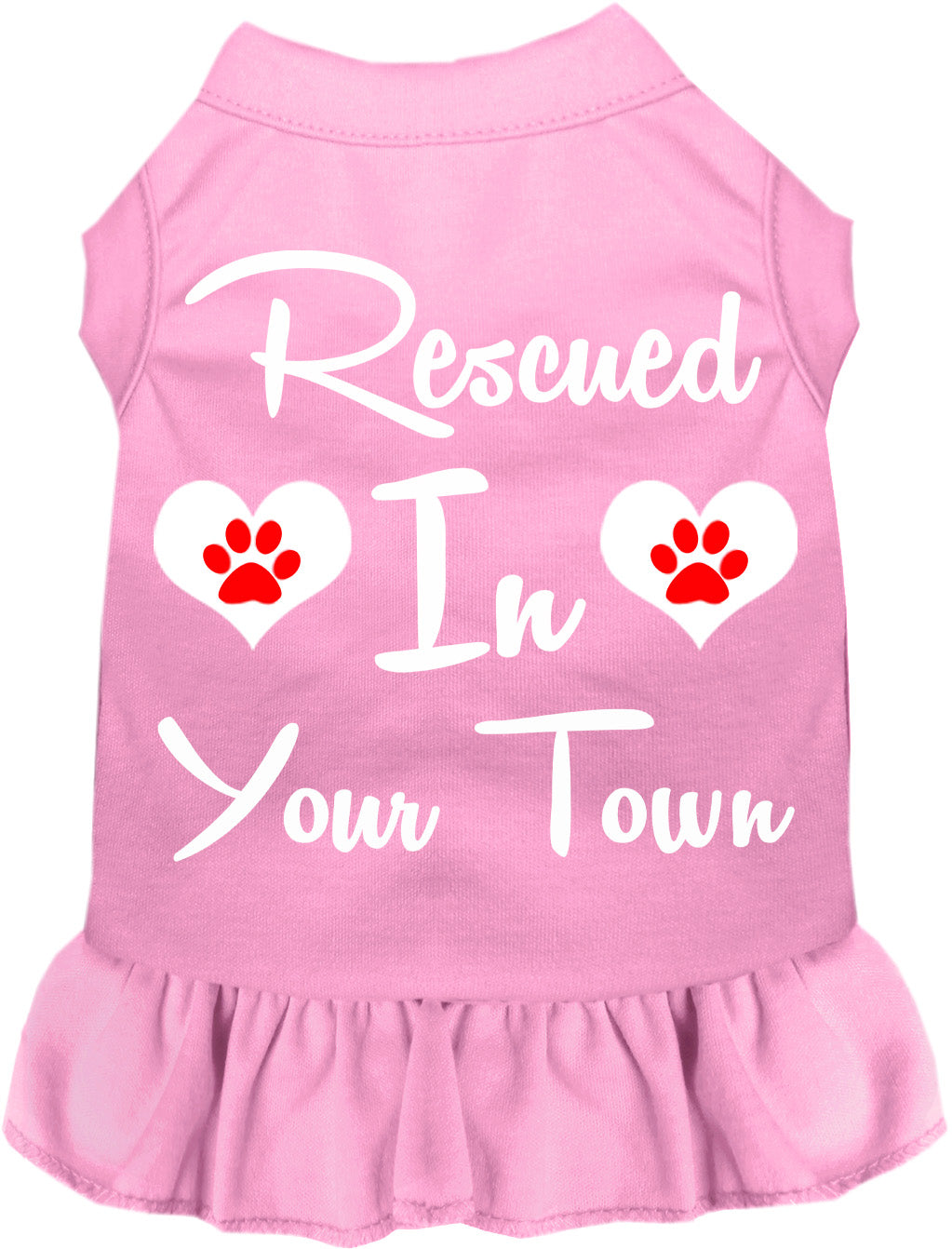 Custom Rescued In Pet Dress Light Pink