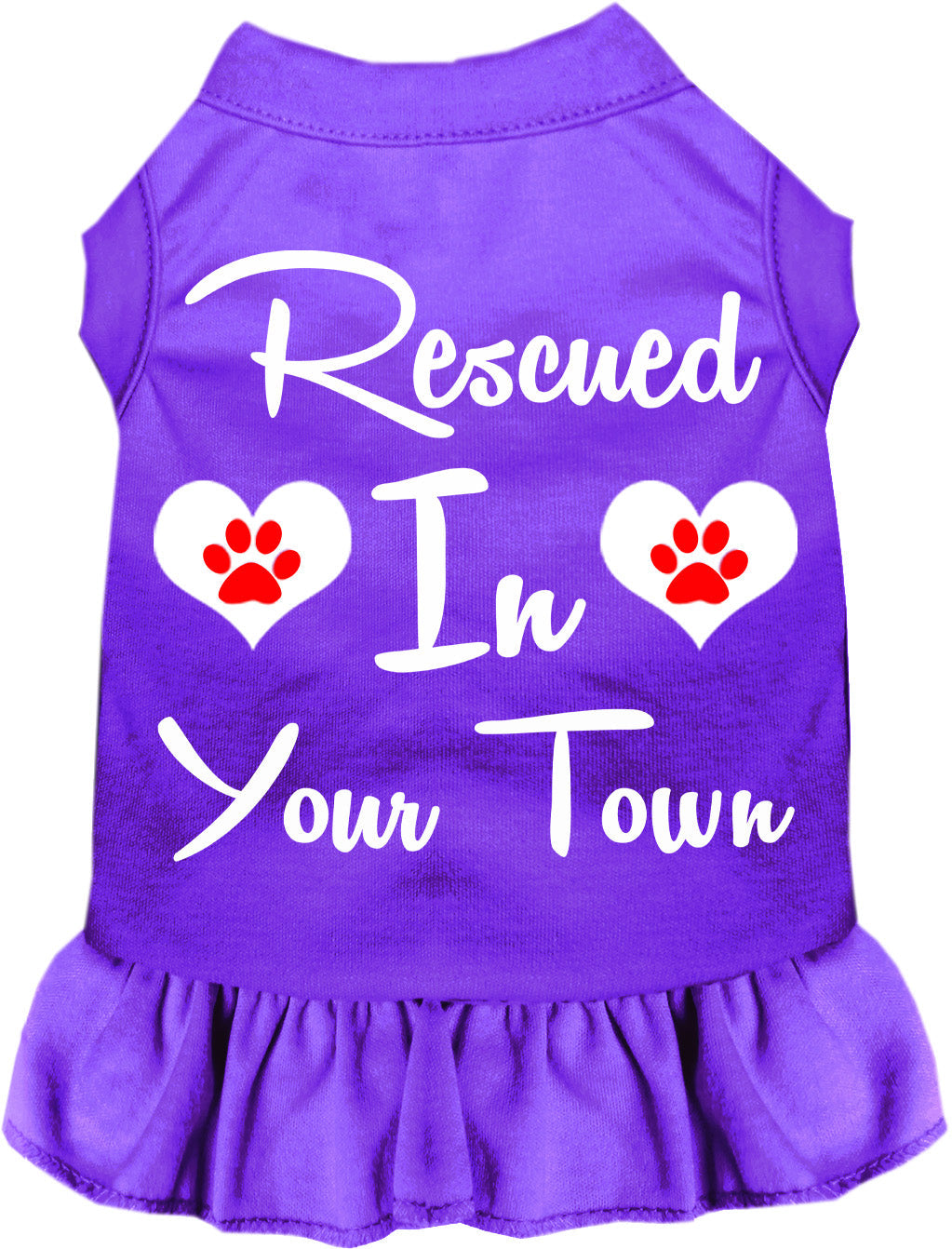 Custom Rescued In Pet Dress Purple