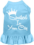 Custom Spoiled In Pet Dress Baby Blue