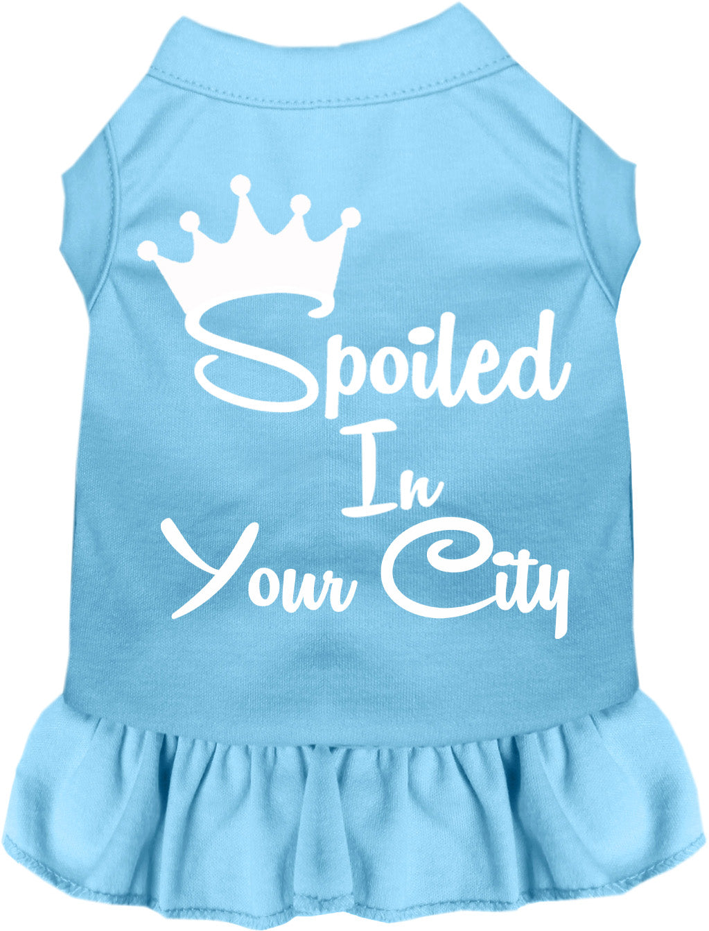 Custom Spoiled In Pet Dress Baby Blue