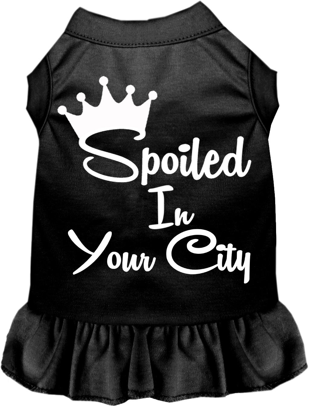 Custom Spoiled In Pet Dress Black