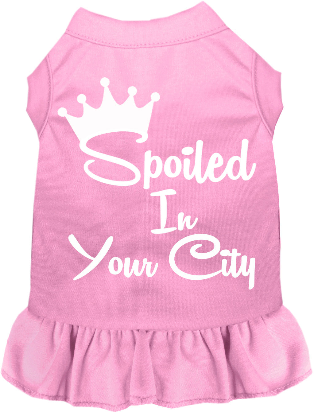 Custom Spoiled In Pet Dress Light Pink