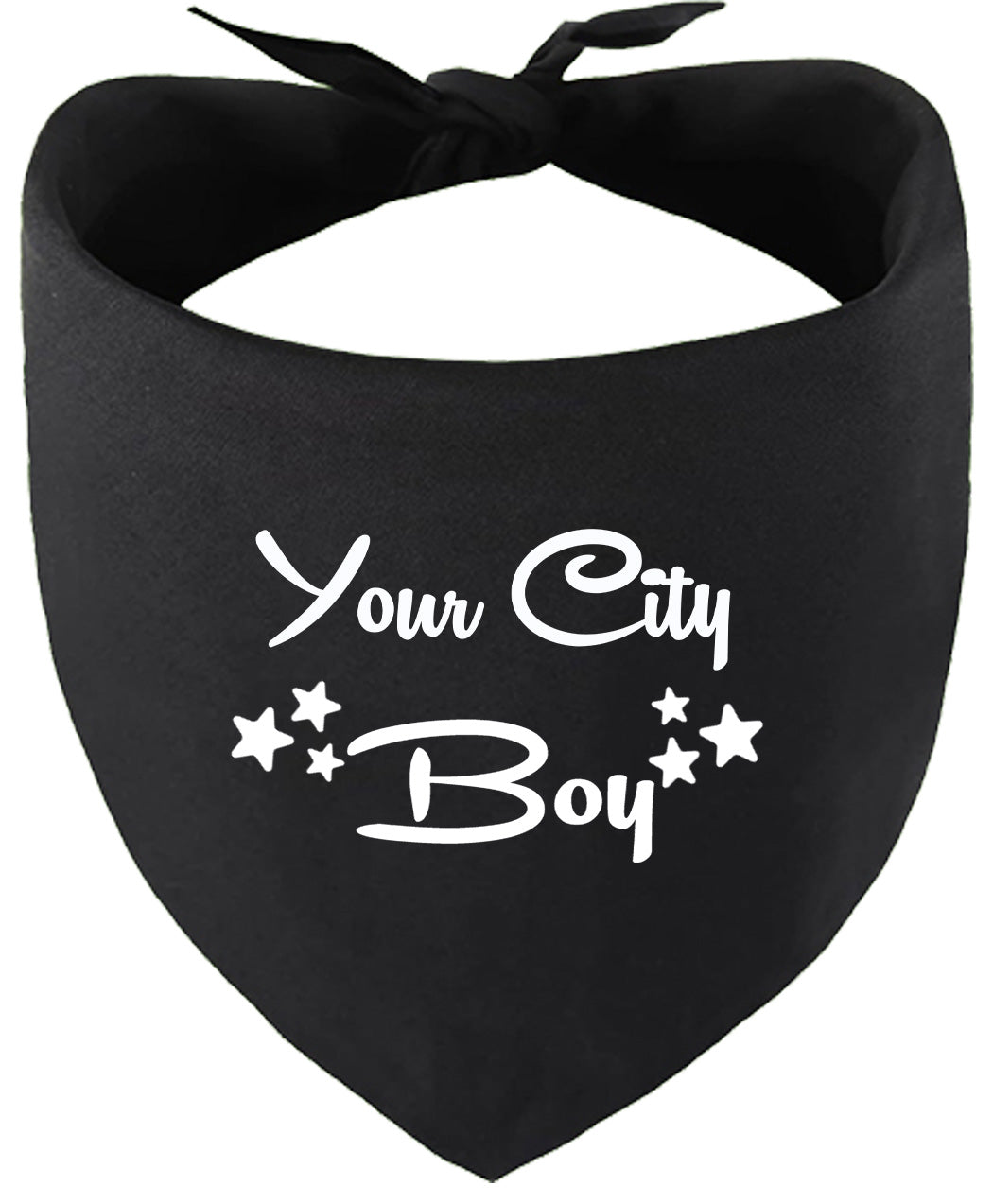 Custom Boy Pet Bandana Black