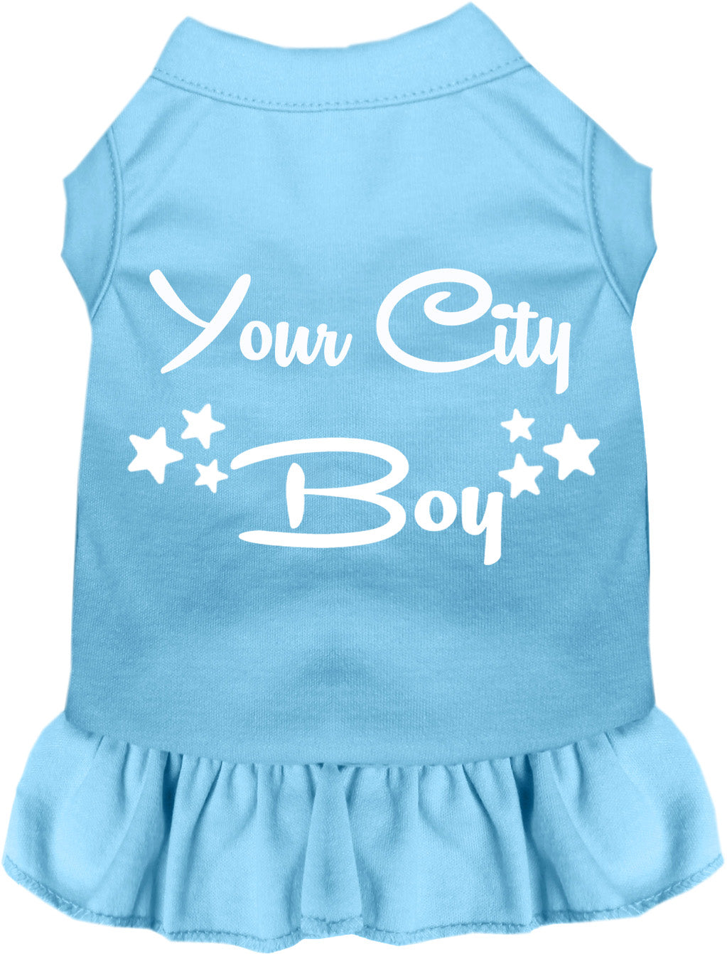 Custom Boy Pet Dress Baby Blue