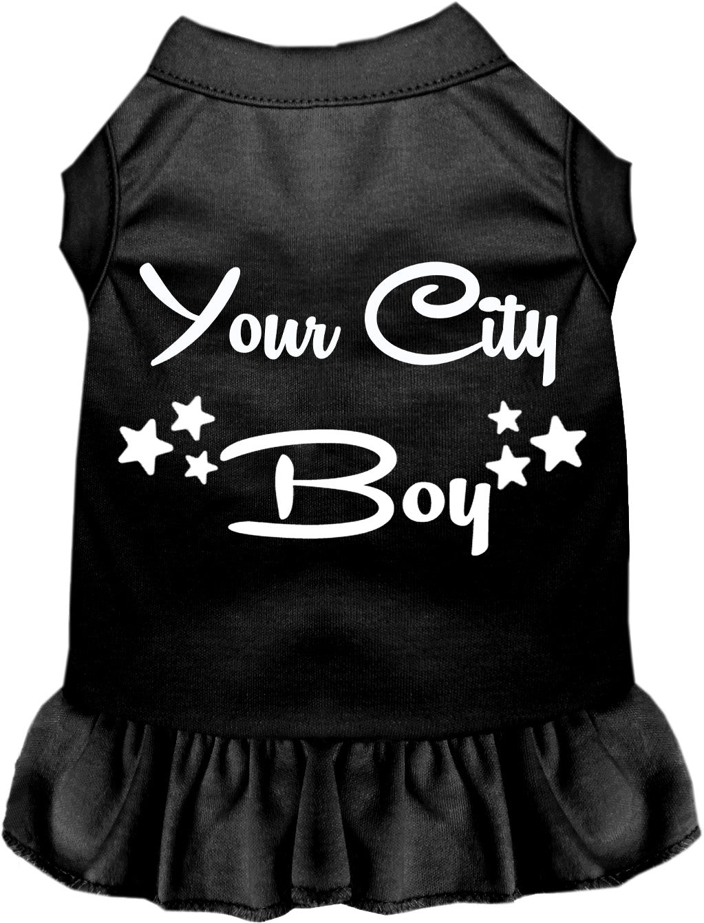 Custom Boy Pet Dress Black