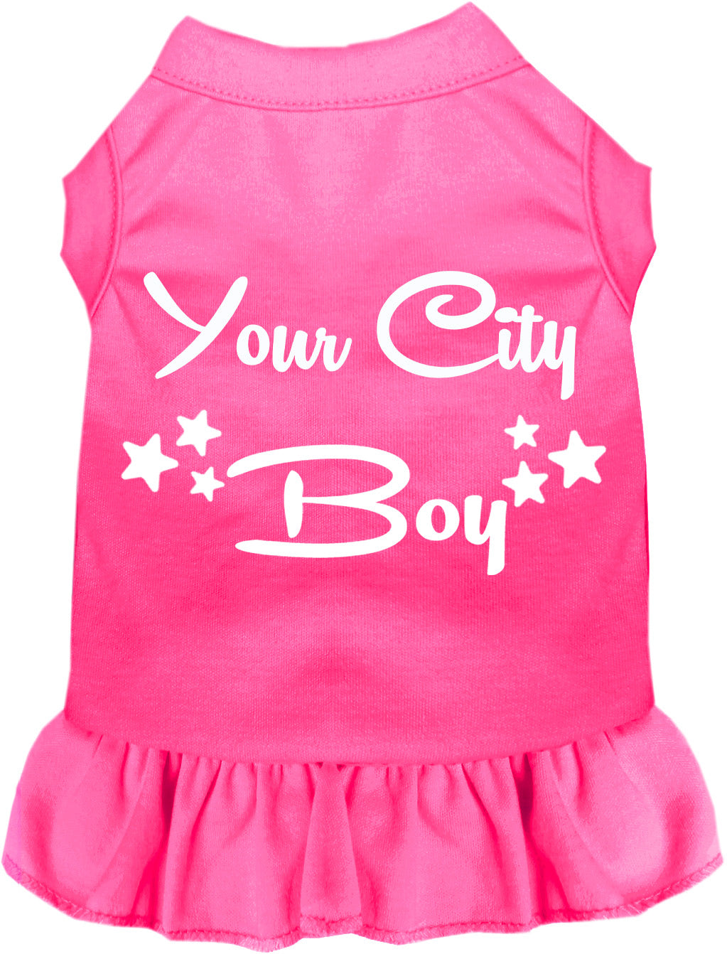 Custom Boy Pet Dress Bright Pink