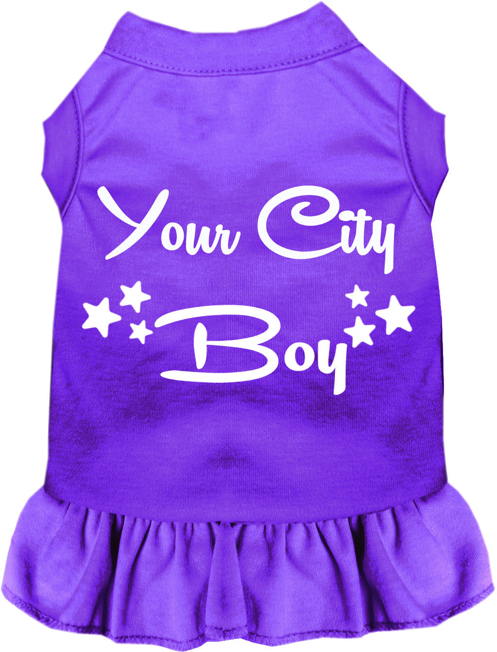 Custom Boy Pet Dress Purple