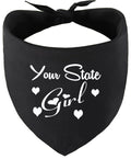 Custom Girl Pet Bandana Black