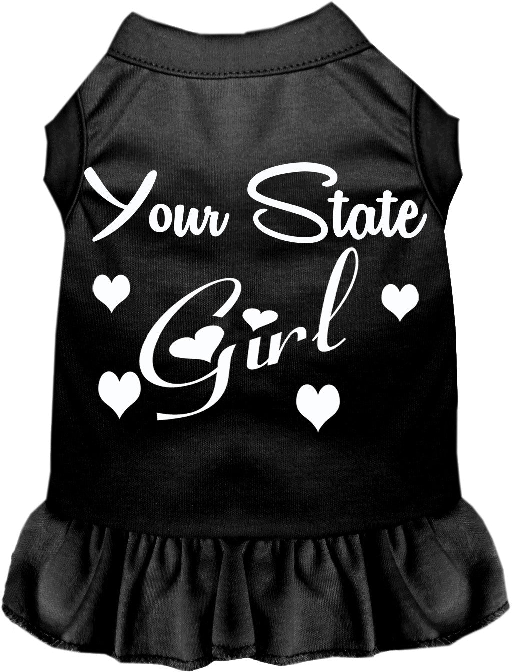 Custom Girl Pet Dress Black