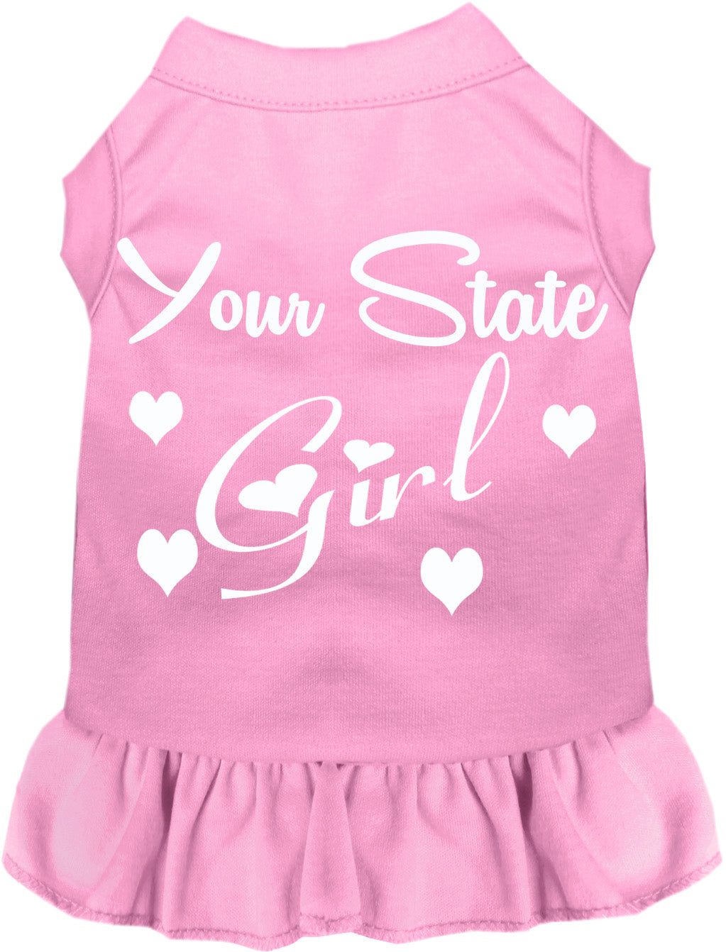 Custom Girl Pet Dress Light Pink