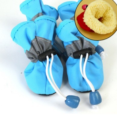 Pets, shoes, dogs, soft bottom shoes, size dogs, Teddy, home, antiskid shoes, and warm boots. Blue B