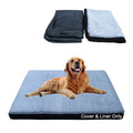 snugcubby 44"x32"x3.6" XL Waterproof Dog Bed Covers Replacement Washable Large Dog Bed Washable Removable Cover Pet Bed Cover for Dog Beds Plush Outer & Inner 44x32x3.5"