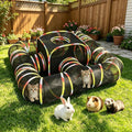 5-in-1 Outdoor Cat Enclosure with Tunnels, Portable Pop-Up Catio Playpen 5 In 1 Haven(11.8"W)
