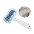 Luxury Pet Grooming Tool: Automatic Hair Brush Remover For Dogs And Cats Fine Needle Comb Blue