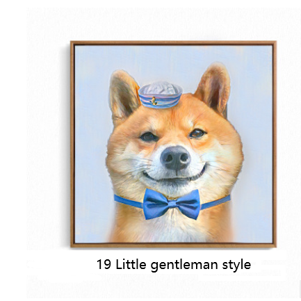 Personalized pet portraits 19style 32x32cm