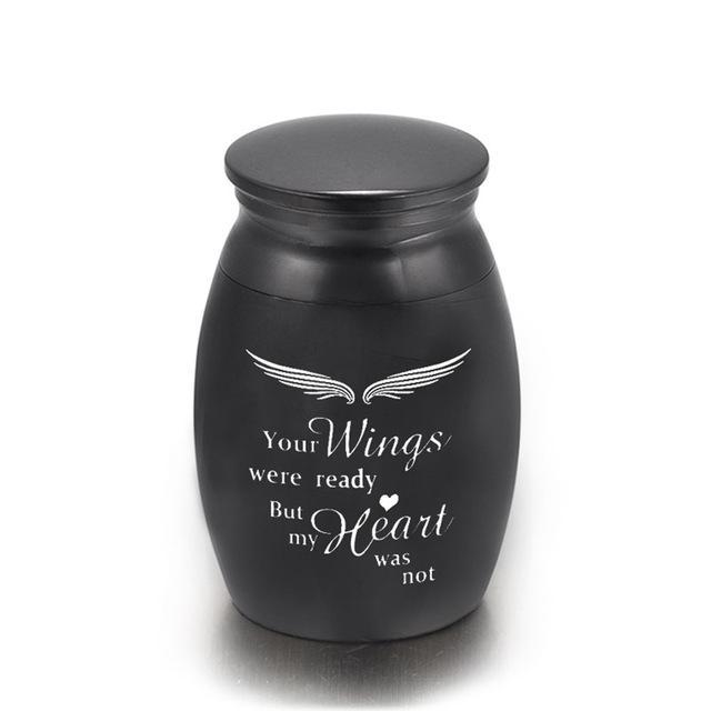 Custom Stainless Steel Urn Souvenirs For Pets Black