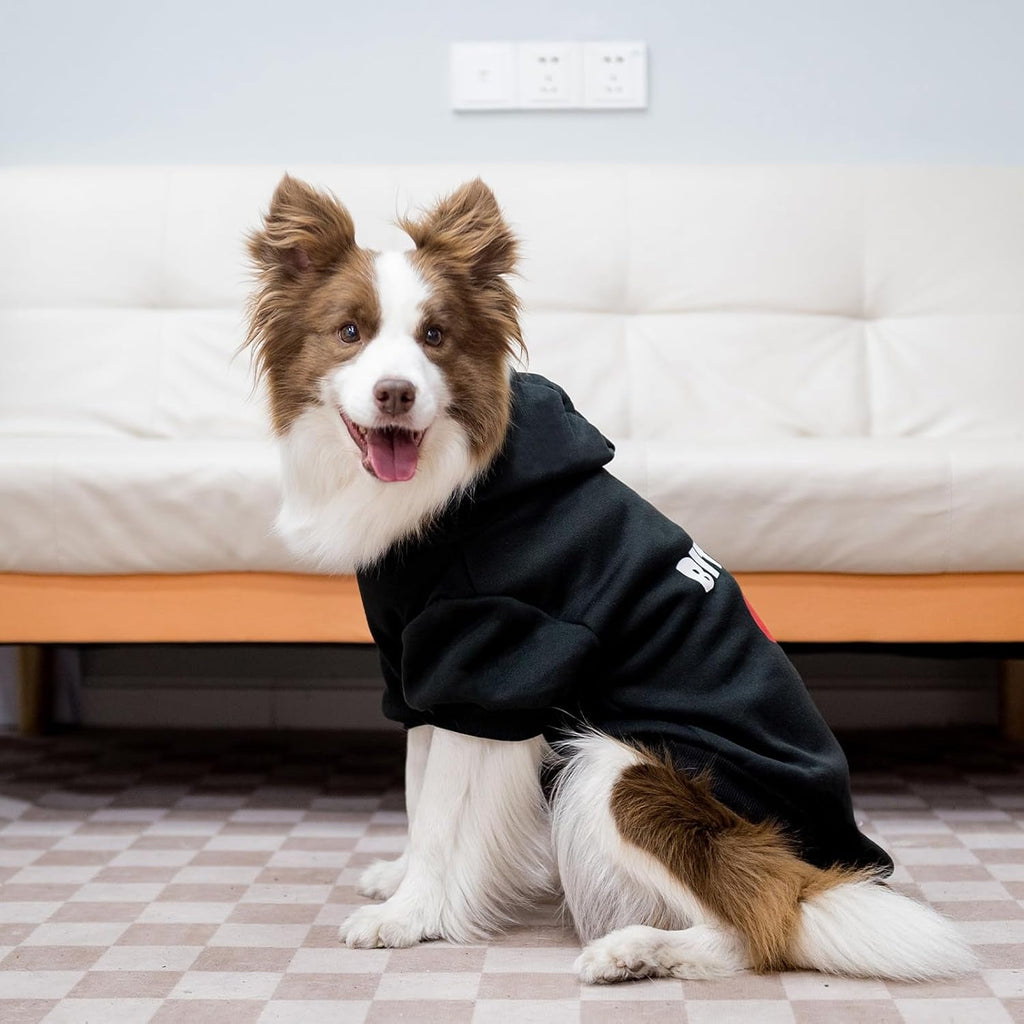 Dog Hoodie Sweatshirt with Leash Hole Warm Pet Clothes XS-XXL Dogs