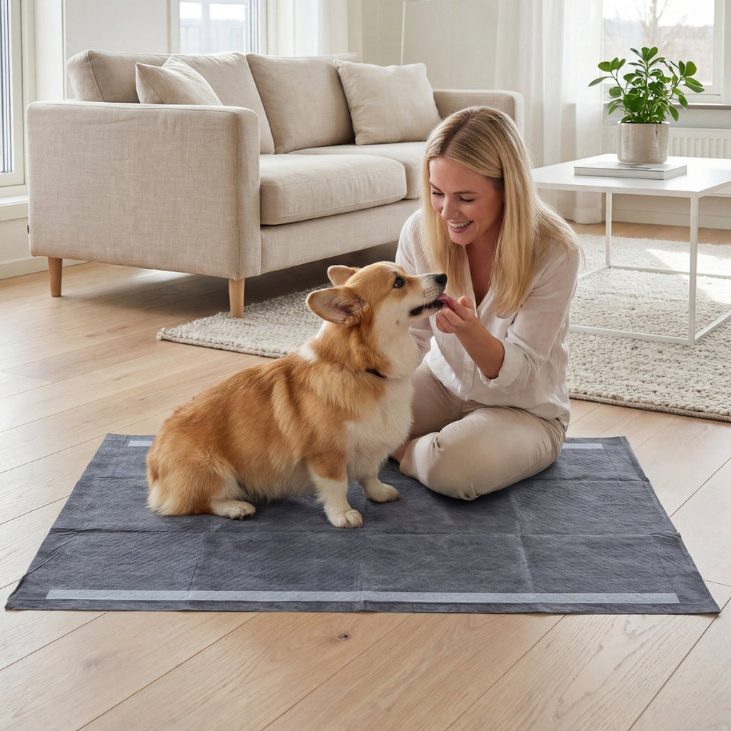 35.5" x 24" Charcoal Dog Pee Pads 6-Layer for Dogs