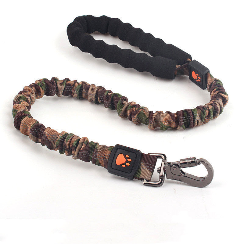 Elastic Leash Large Dog Pets Brown