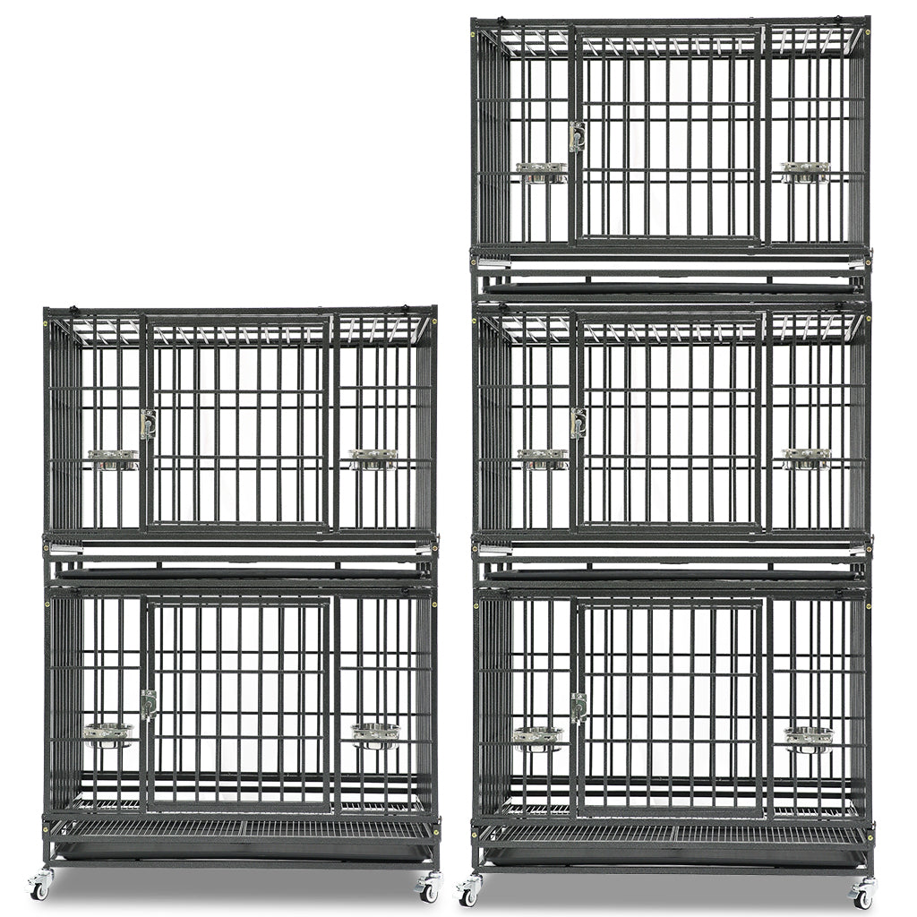 37" Stackable Heavy Duty Dog Crate 371D03 5 Pack
