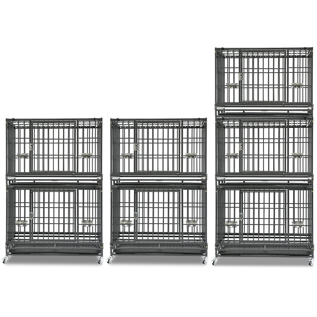 37" Stackable Heavy Duty Dog Crate 371D03 7 Pack