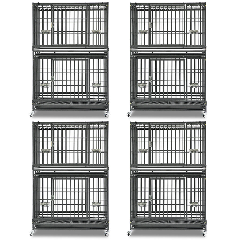 37" Stackable Heavy Duty Dog Crate 371D03 8 Pack
