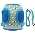 Nylon Dog Vest Harness & Leash – Anti-Break, Adjustable | XS–XL | 3 Colors Blue