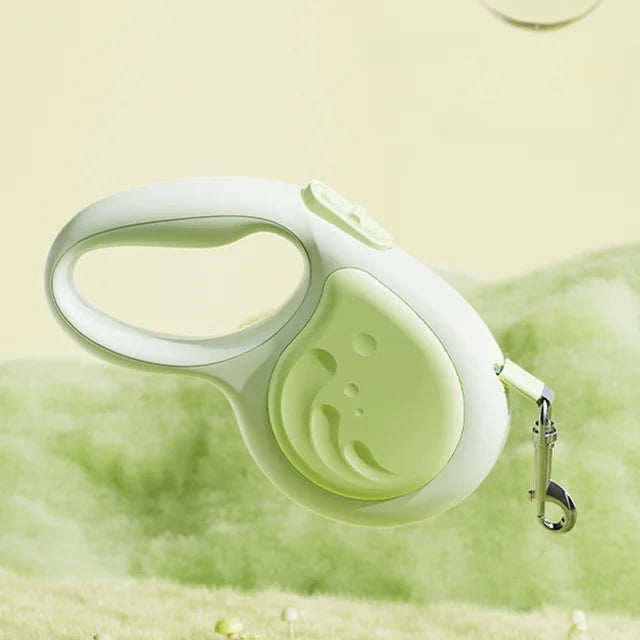 3M 5M Dog Retractable Traction Automatic Flexible For Small Medium Dogs Leash green