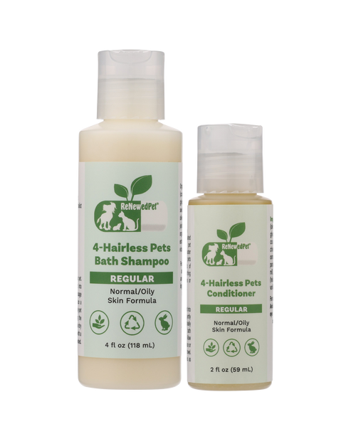 4-HAIRLESS PETS PETS REGULAR SHAMPOO & CONDITIONER HALF SIZE ($4.82 oz.)
