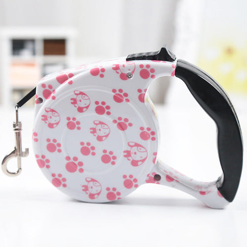 Automatic Pet Leash Pink M