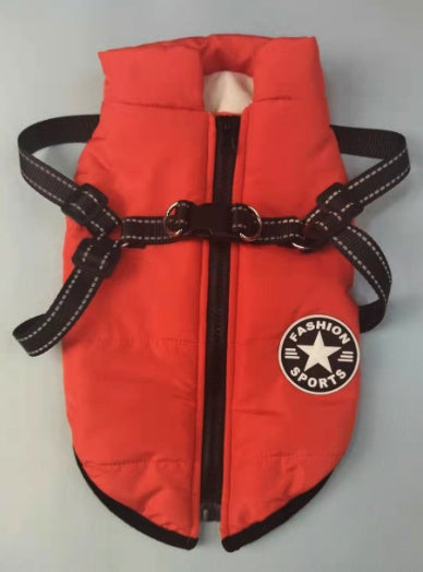 Simple And Creative Autumn And Winter Clothes For Pets Red