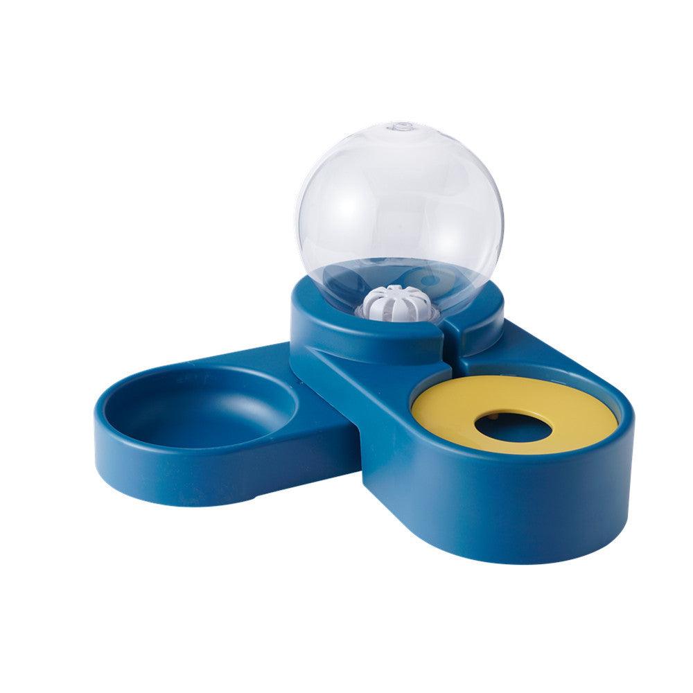 The Hydrapaws Automatic Pet Water Dispenser Plus Bowl: Eco-Friendly, Non-Electric, And High Capacity Dark Blue