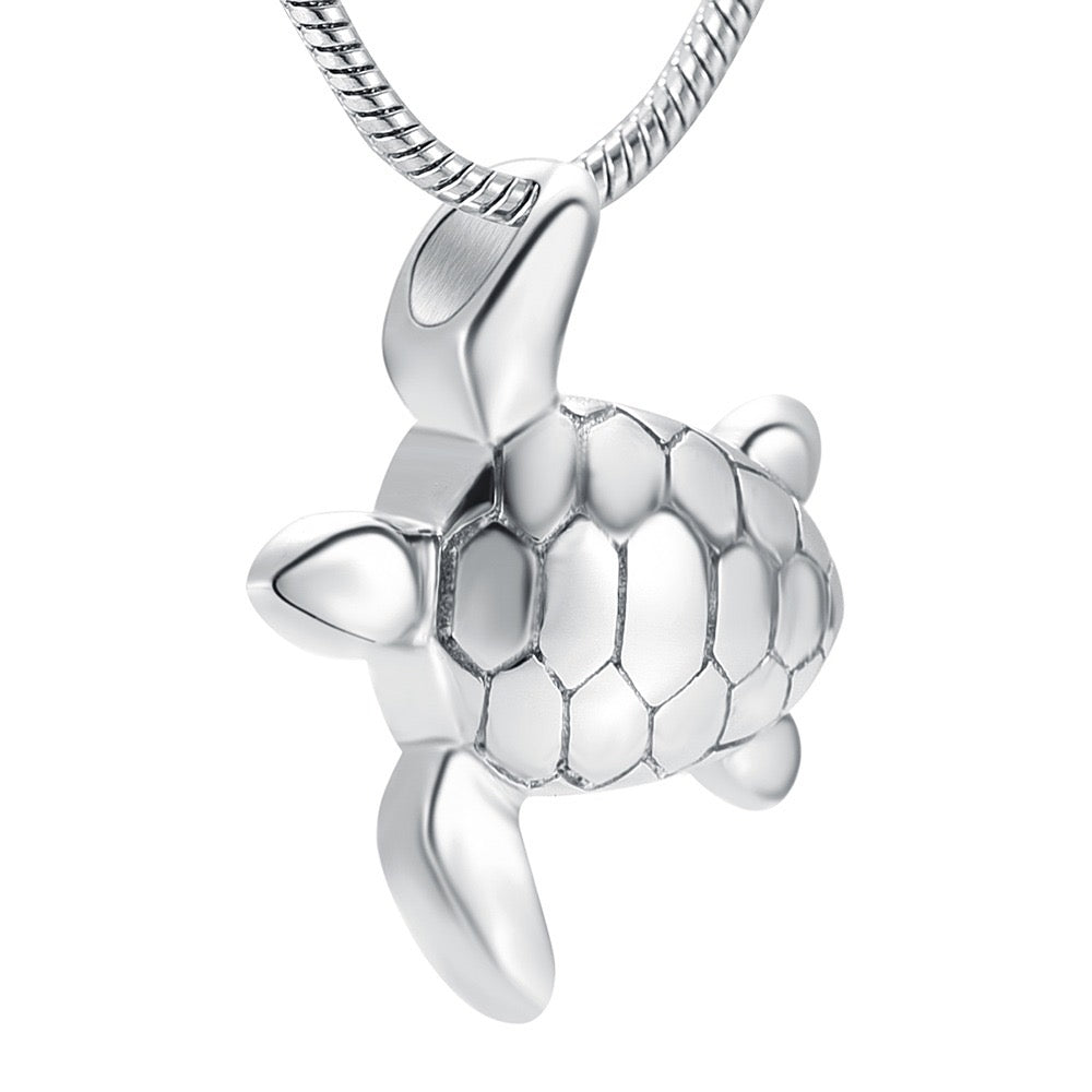 Tiny Turtle Ashes Necklace Pendant