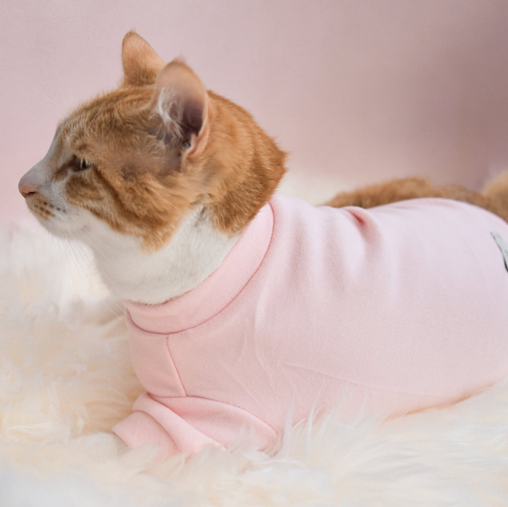 Fur Elise Spoiled Mock Neck Shirt — Cupid’s Blush