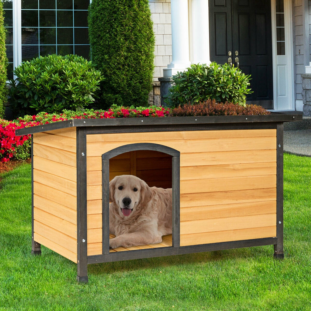 Wood Extreme Weather Resistant Pet Log Cabin