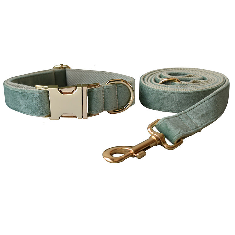 Mint Green Dog Collar Leash Collar Leash