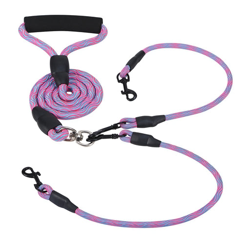 GBruno Double Dogs Leash Pink