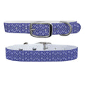 Horseshoes Periwinkle Dog Collar