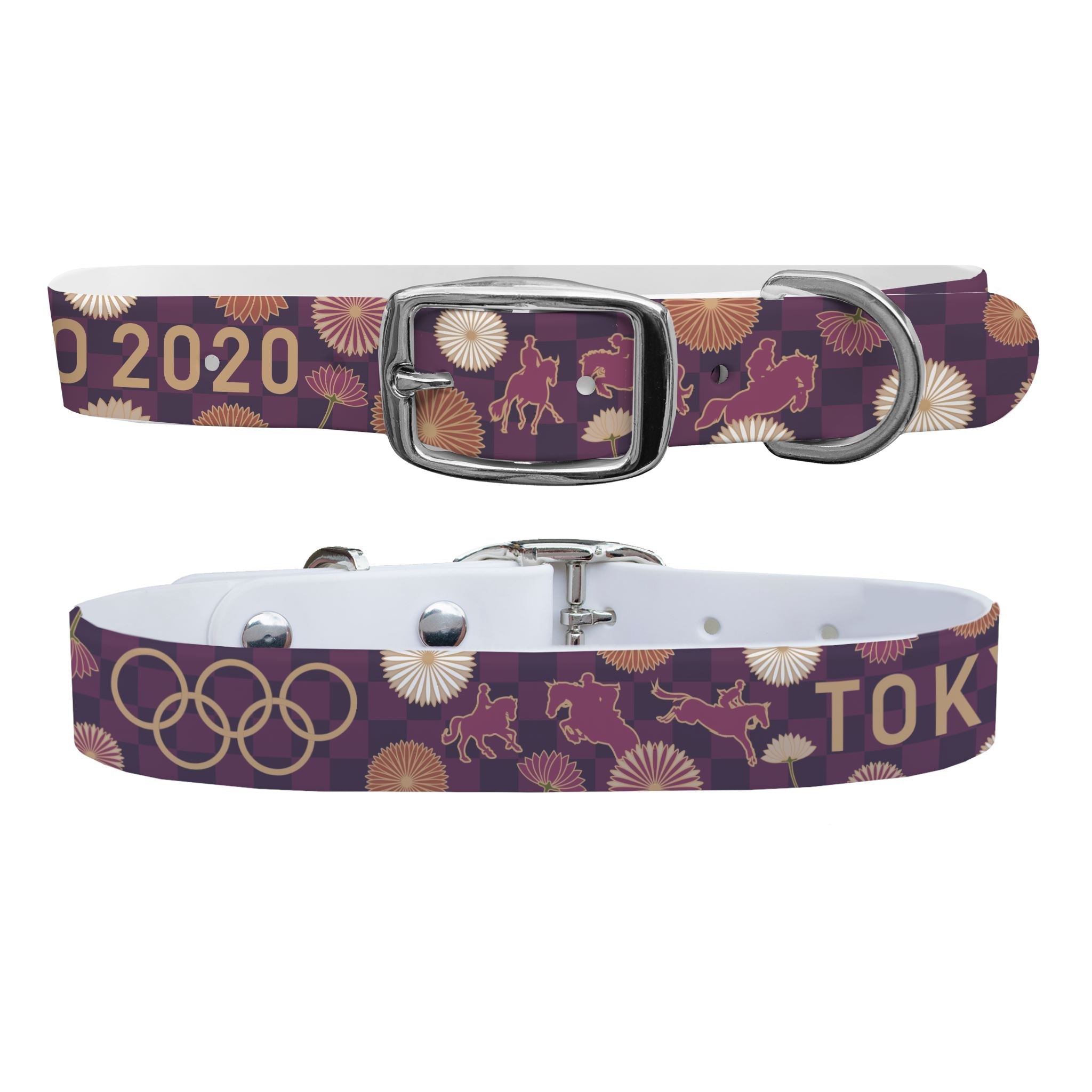 Olympic Flowers Dog Collar