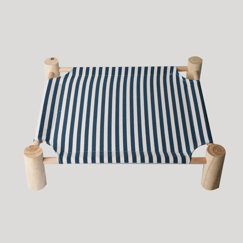 Washable Solid Wood Pet Dog Bed (Removable Cover) Lemon yellow A