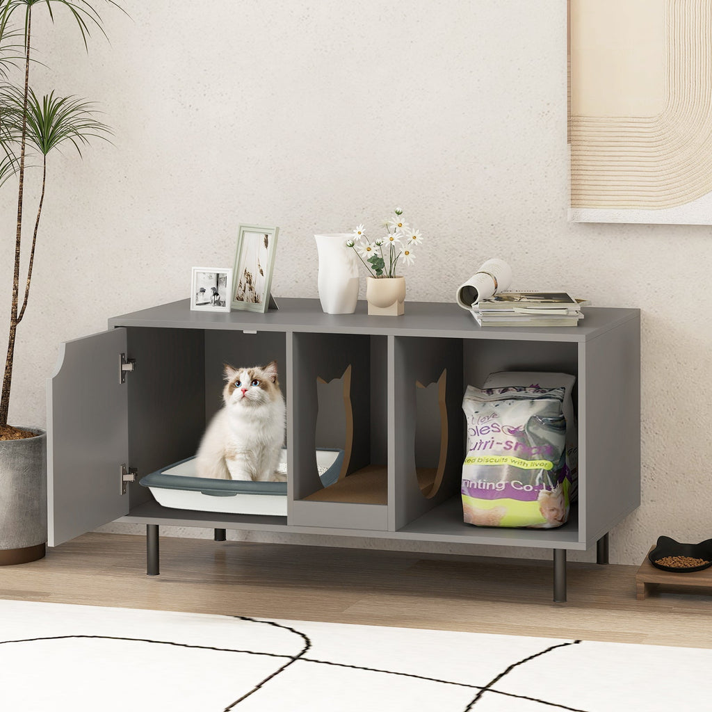 40 Inch Cat Litter Box Enclosure for 2 Cats Hidden Cat Washroom
