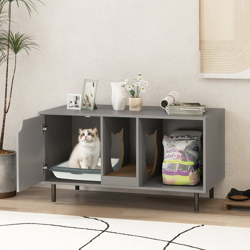 40 Inch Cat Litter Box Enclosure for 2 Cats Hidden Cat Washroom
