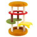 42 Inch Tall Modern Cat Tree Multi-Level with Padded Perch and Cat Bed Default Title
